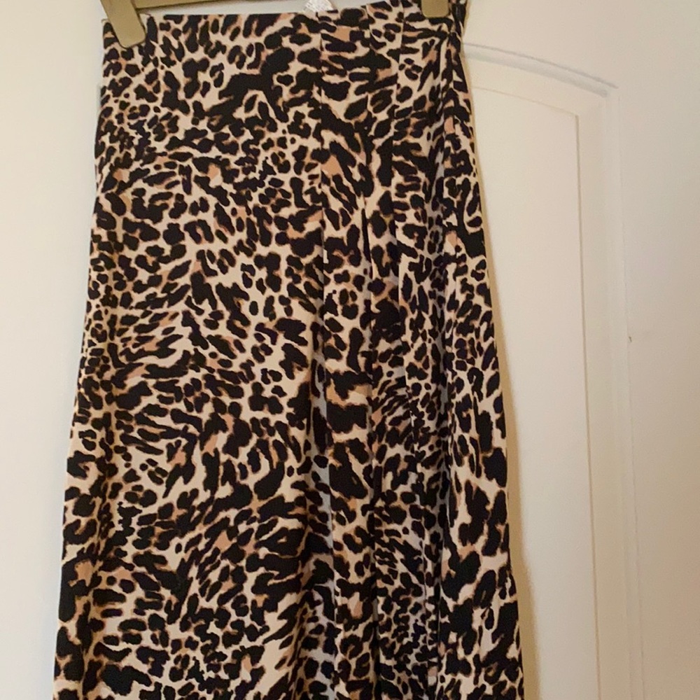 Zara midi /maxi lenght animal print skirt